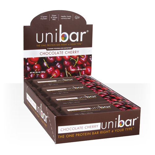 Unibar Chocolat Cerise (boîte de 12 barres)